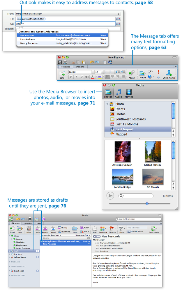 outlook for mac 2011 create new identity